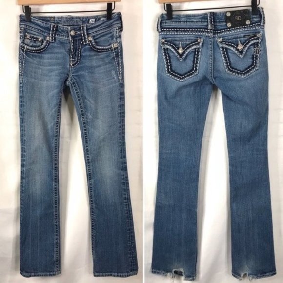 Miss Me Denim - Miss Me Boot Cut Embellished Flap Pocket 26